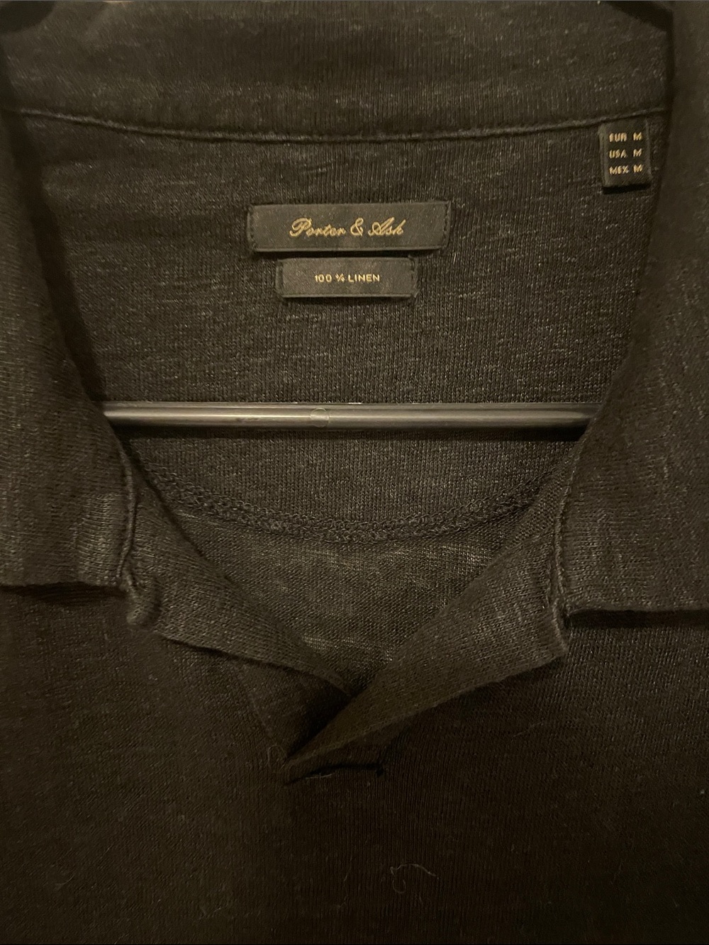 Parker & Ash Black Linen Casual Button-Down Shirt - Men